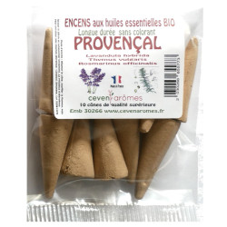 Sachets de 10 cônes d'encens aux huiles essentielles BIO