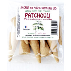 Beutel mit 10 Räucherkegeln mit ätherischen Bio-Ölen