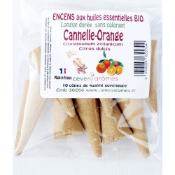 Beutel mit 10 Räucherkegeln mit ätherischen Bio-Ölen