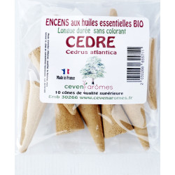 Sachets de 10 cônes d'encens aux huiles essentielles BIO