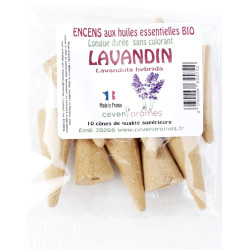 Sachets de 10 cônes d'encens aux huiles essentielles BIO