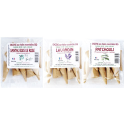 Sachets de 10 cônes d'encens aux huiles essentielles BIO