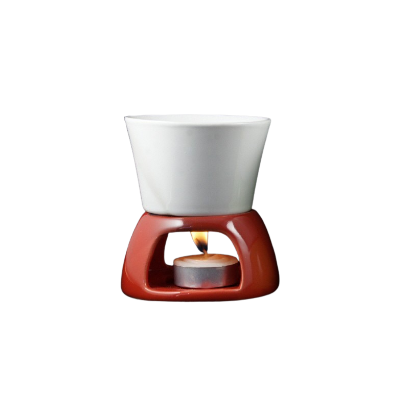 Brûle-parfum bicolore Rouge