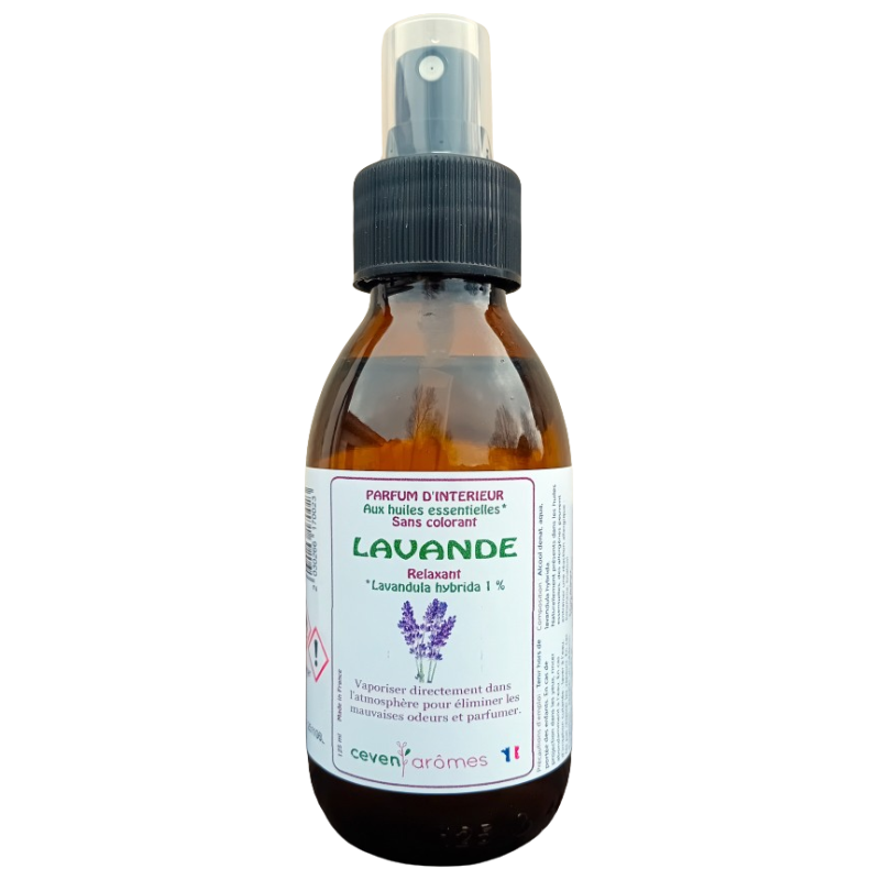 Parfum d'intérieur aux huiles essentielles - verre jaune 125ml