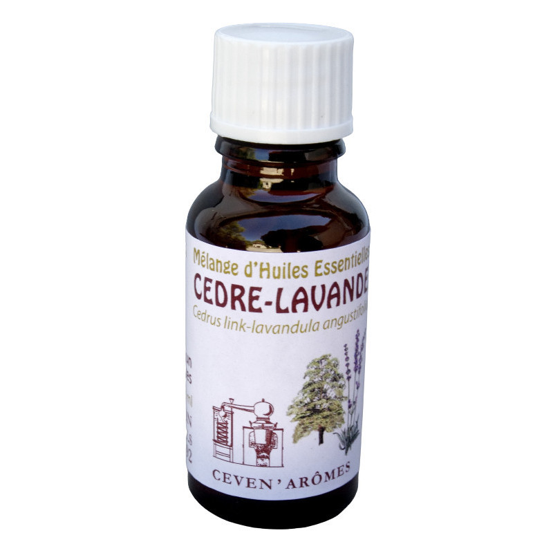 Aceite esencial de cedro y lavanda