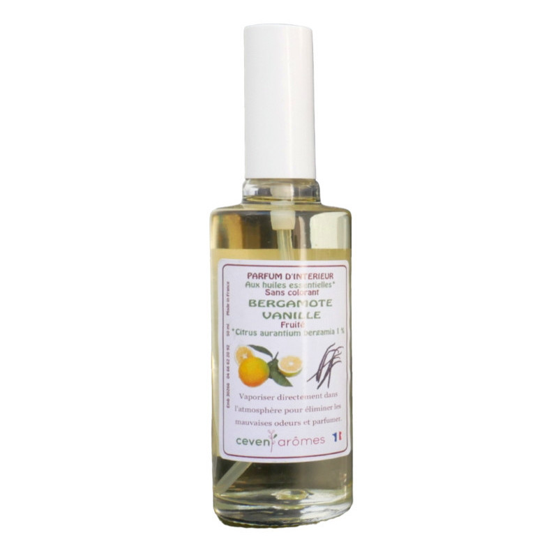 Parfum d'intérieur aux huiles essentielles Verre blanc 50 ml