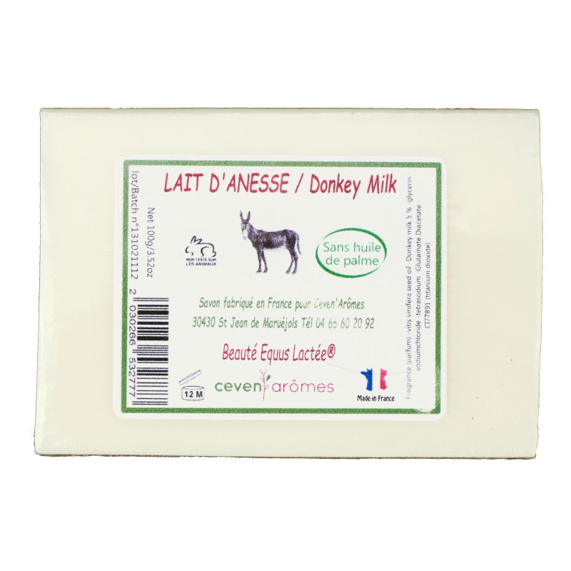 Savon au lait d'ânesse naturel 100g