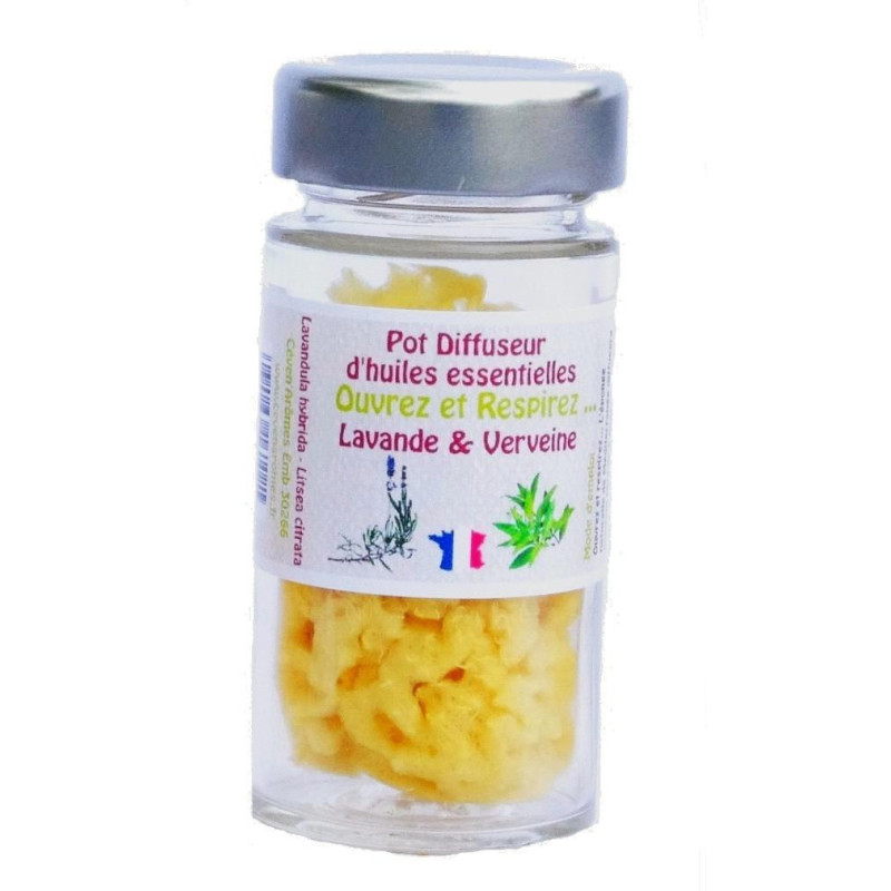 Pot éponge diffuseur Lavande-Verveine