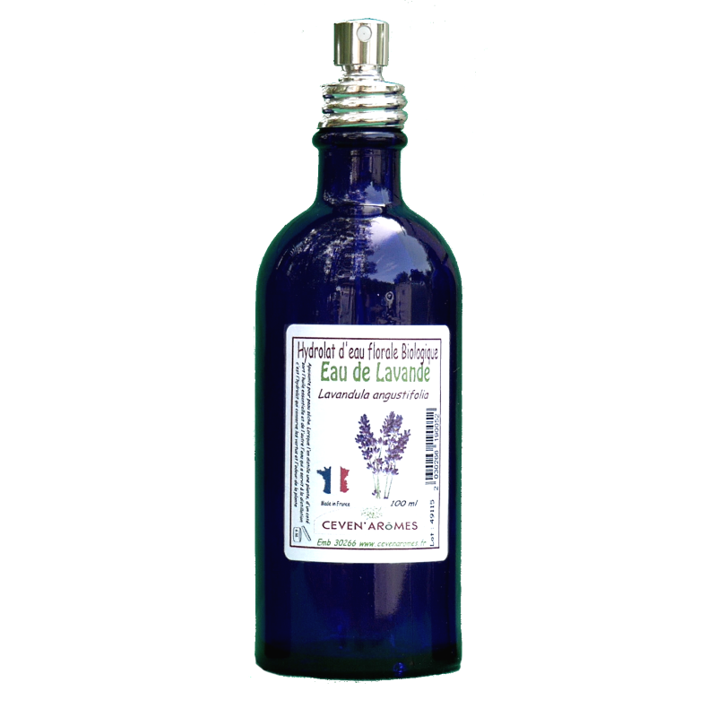 Bottle of organic Lavender floral water