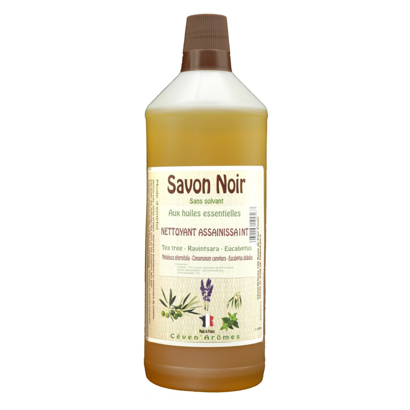 Savon noir - Avec bouchon doseur - 1L - Assainissant